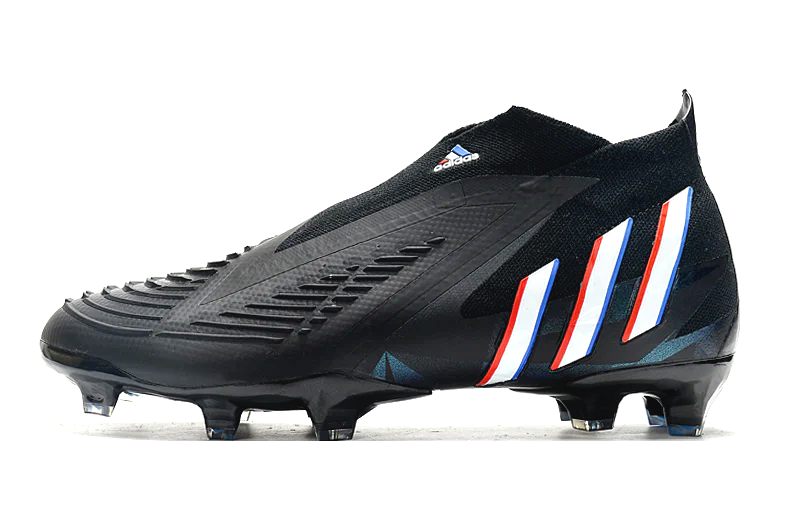 MENS ADIDAS PREDATOR EDGE FG LACELESS MESSI BLACK SOCCER FOOTBALL CLEATS SHOES eBay