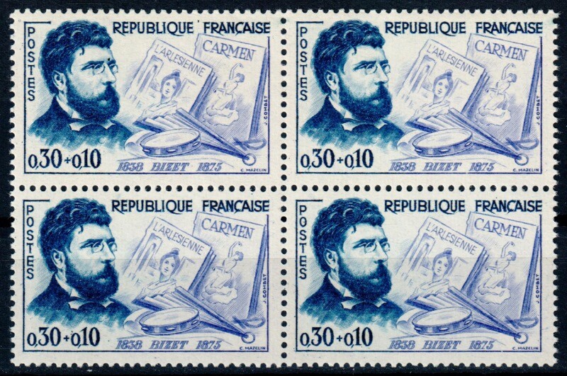 4 Timbres Neufs Y&T NÂ° 1261 - En Bloc [Ref.23678]