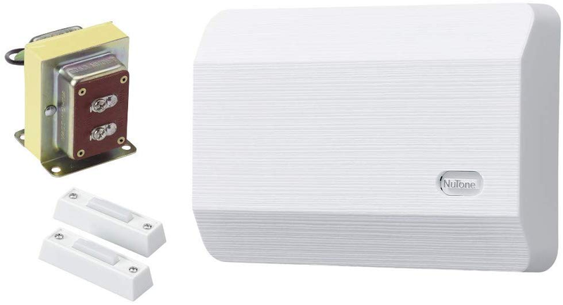Plug-In Doorbell Kit, Decorative Wired Two-Note Door Chime for Home - White