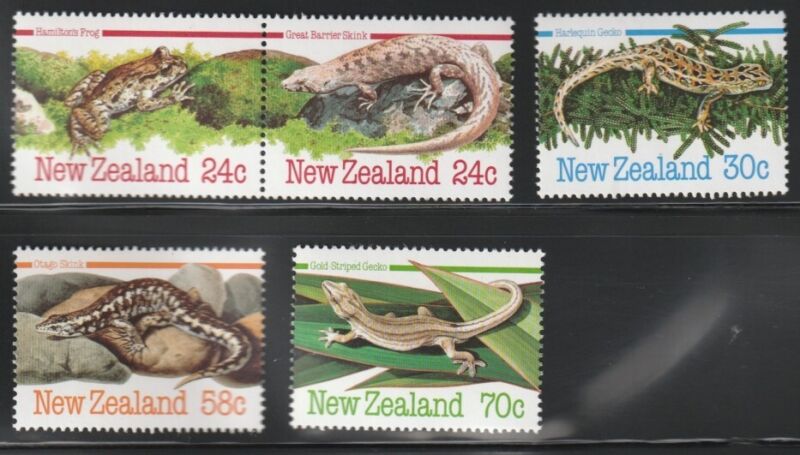 New Zealand    1984    Sc # 804a-07   Frog   MNH    OG
