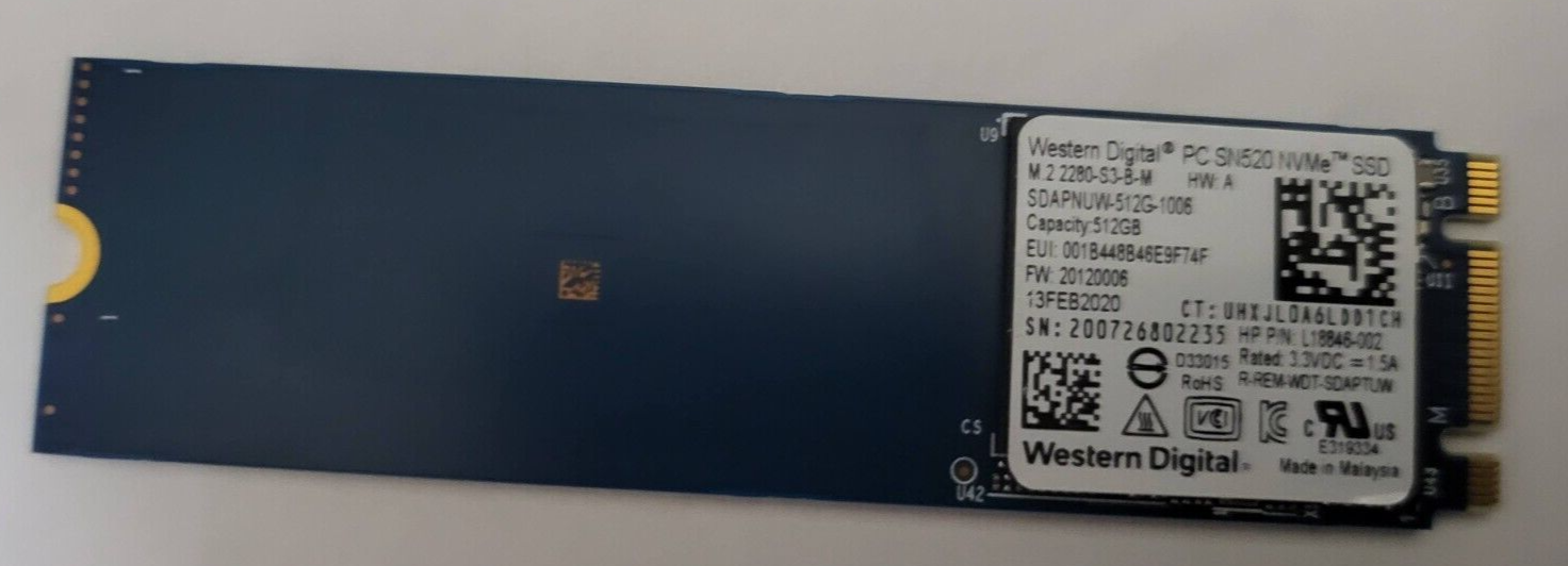 PCパーツ SanDisk - Western Digital SN520 512GB M.2 2242 Western Digital PC SN520 NVMe 256GB 512GB M.2 2242 PCIe3 x 2