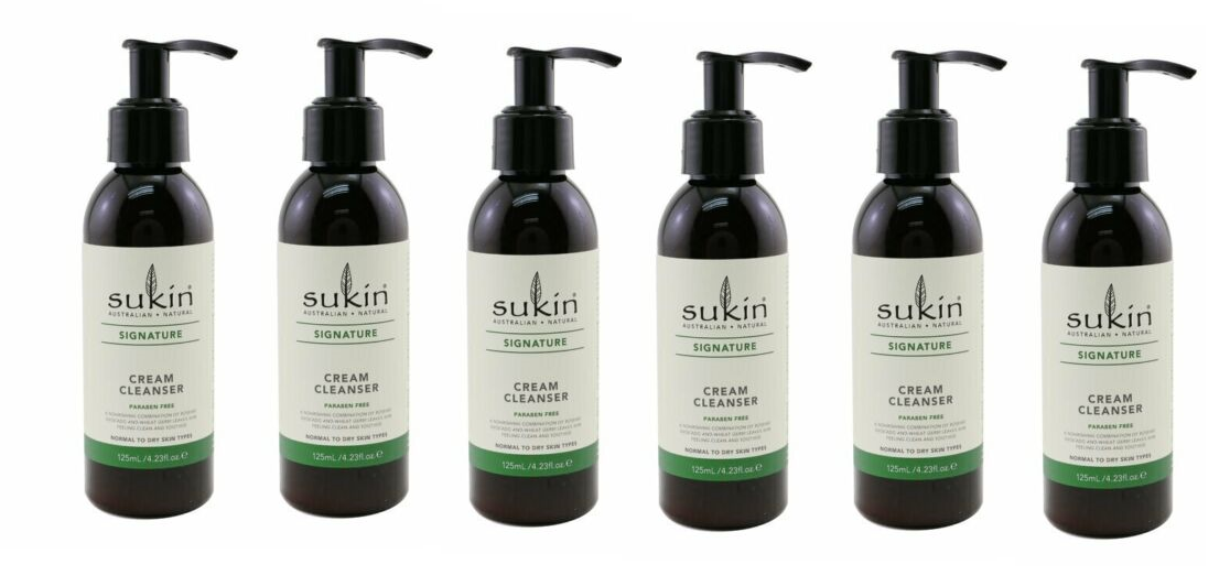 Sukin Australian Natural Signature Cream Cleanser, 4.23 fl oz (6 pack)