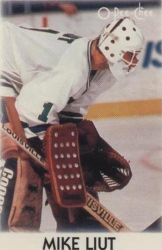 1987-88 O-Pee-Chee Leaders Mini - Mike Liut #24