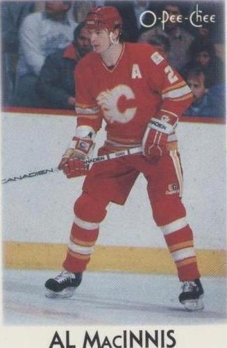 1987-88 O-Pee-Chee Leaders Mini - Al MacInnis #26