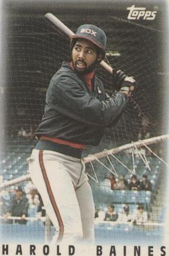 1986 Topps League Leader Minis - Harold Baines #8