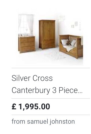 Silver Cross Baby Furniture Canterbury In Clydebank West