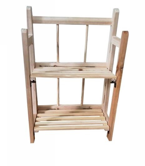 Mobile Scaffale In Legno 2 Ripiani Porta Piante Oggetti Mensole dfh