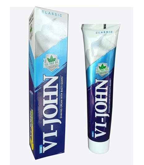 New VI JOHN Classic Shaving Cream With Bacti Guard - 124 Gram