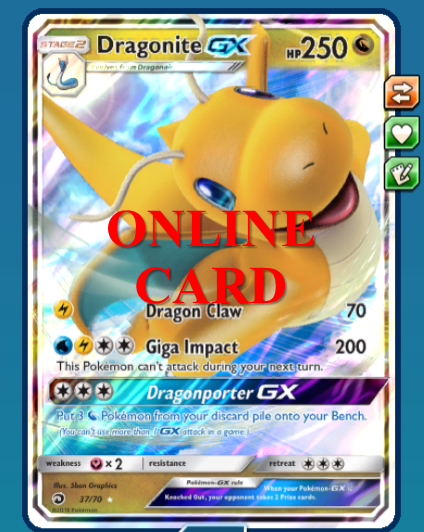Digital Card Pokemon Tcg Online Kingdra Gx Full Art Dragon Majesty