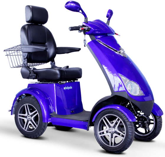 Ewheels EW-72 Recreational Electric Mobility Scooter, 500 lbs WC, 15mph