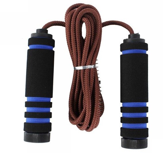 Corda Per Saltare Salto Fitness Allenamento Sport Gioco Fune Manici 07835 dfh