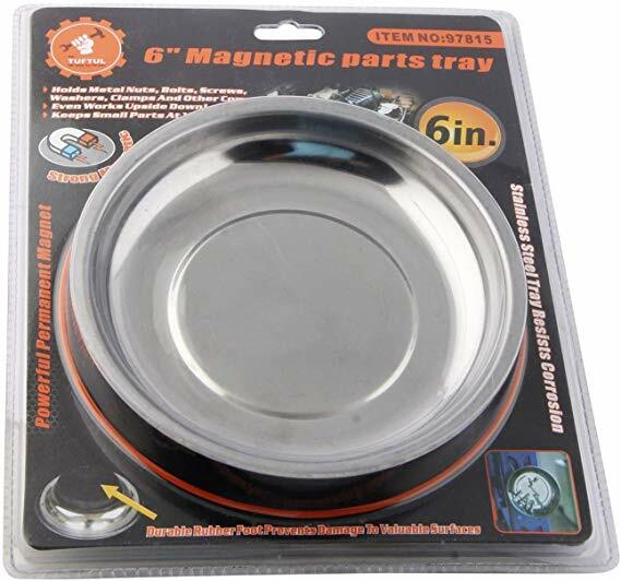 Vaschetta Magnetica Vassoio Calamitato 15 Cm Porta Viti Bulloni Inox sus