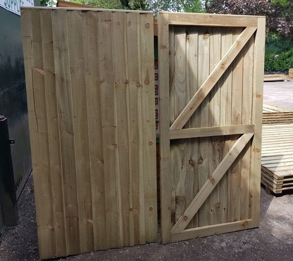 HEAVY DUTY FULLY FRAMED PRESSURE TREATED GARDEN GATES BESPOKE MADE TO