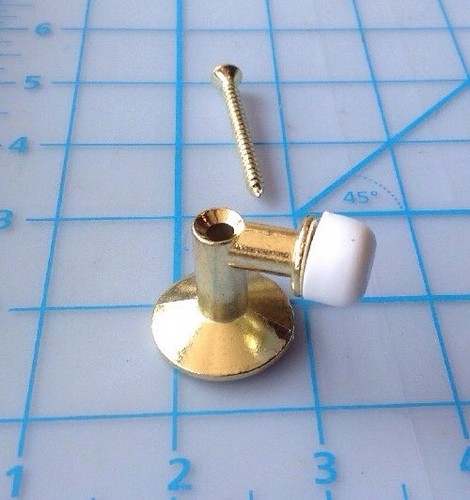 100 Pack Onward 219B-V Metal,Brass Tone Screw In Door Stops  Job Pack