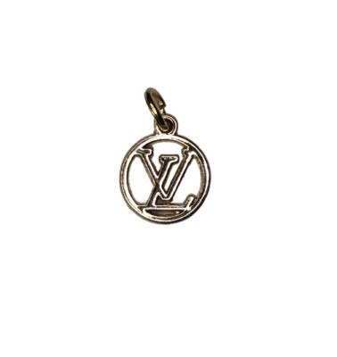 LOUIS VUITTON LV ZIPPER PULL CHARM Gold Double Sided 10MM