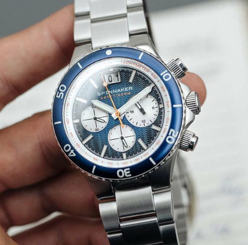 Pre-owned Spinnaker Diver's Watch Hydrofoil Sp-5086-22 Mecha Quartz 20 Atm Water Resistant