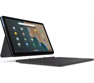 LENOVO IdeaPad 10.1 2 in 1 Chromebook - MediaTek P60T, 128 GB eMCP, Blue & Grey