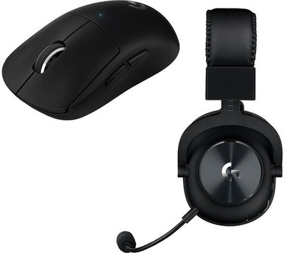 LOGITECH Wireless Gaming Mouse & PRO X Wireless Gaming Headset Bundle