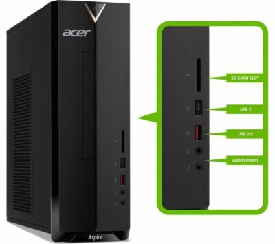 Acer Xc 5 Desktop Pc Intel Core I5 9400 8gb Ram 1tb Hdd Black Windows 10 Modaphones