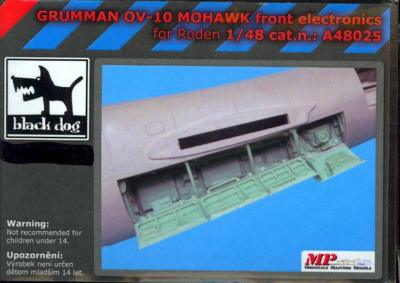 Blackdog Models 1/48 GRUMMAN OV-10 MOHAWK FRONT ELECTRONICS Resin Update Set