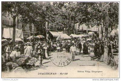 CPA 83 - DRAGUIGNAN - LE MARCHE BONDE DE MONDE - BEAUCOUP DE PERSONNAGES