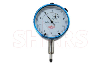 SHARS .25'' PRECISION DIAL INDICATOR .0001'' AGD 2 GRADUATION TRAVEL LUG BACK P]