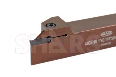Shars 1 x 1" RH Grooving Cut-off Tool Holder .118" Insert + Certificate P]