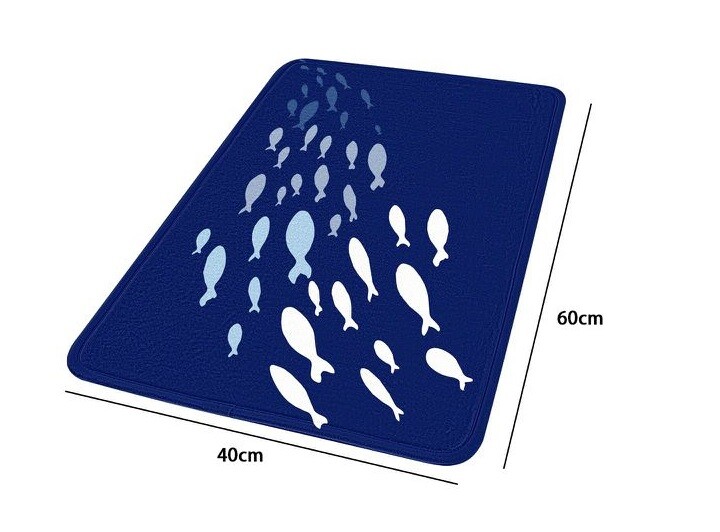 Tappeto Tappetino Antiscivolo Per Bagno Arredo 40x60cm Pesciolini dfh