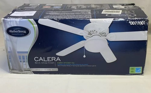 Harbor Breeze Calera 52 In White Downrod Mount Ceiling Fan