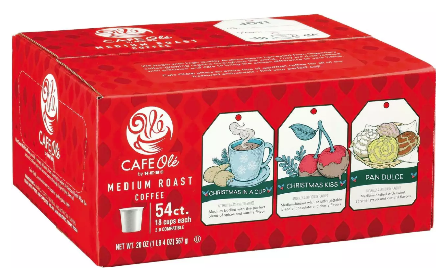 H-E-B Café Olé Holiday Variety Pack 54 Ct K-Cups | Limited Coffee Set