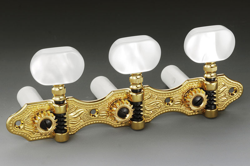 EAN 4036641563006 product image for Genuine Schaller Germany Classical Guitar Hauser Tuners 3x3 Gold With Pearloid | upcitemdb.com