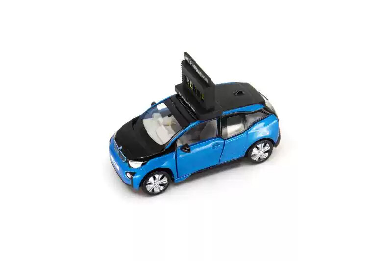 【新品、正規品】BMW I3 ミニカー Tiny City Exhibition Exclusive Diecast Car: BMW i3 Clock Car