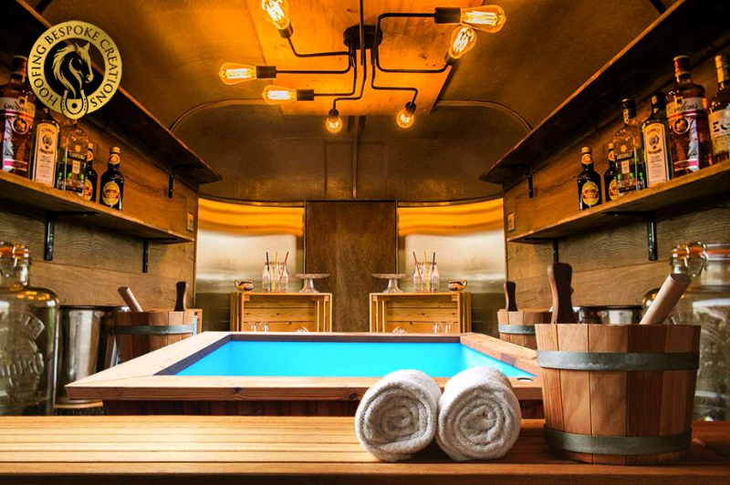 Mobile Horse Box Sauna Trailer Conversion in Heysham, Lancashire