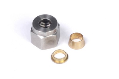 Haltech 1 4 Nut and Brass Ferrule Only
