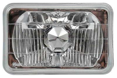 4'' x 6'' Rectangular Diamond Cut Headlamp
