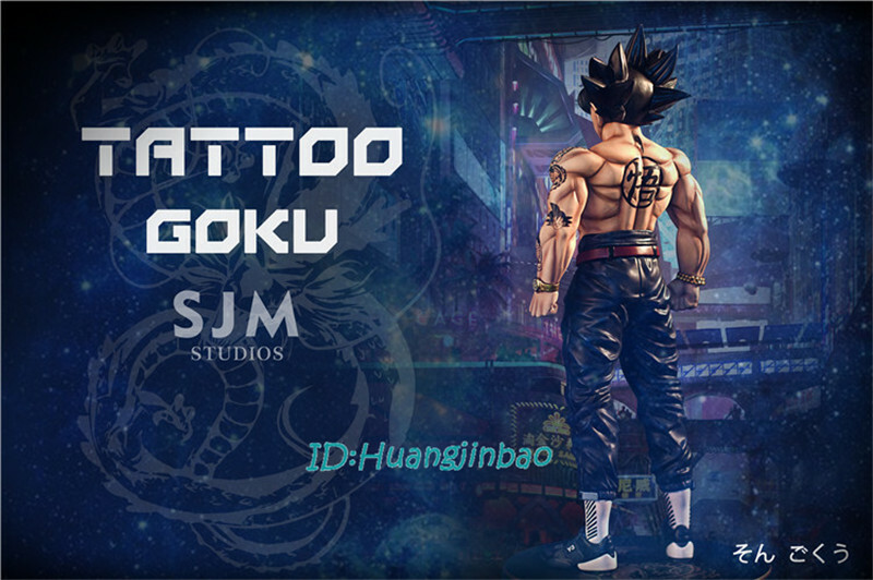 Dragon Ball Tattoo Son Goku Resin Model Painted Statue Pre Order Sjm Studio 32cm Ebay