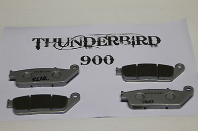 TRIUMPH THUNDERBIRD 900 FRONT & REAR BRAKE PADS 2 X SET = 4 pads 
