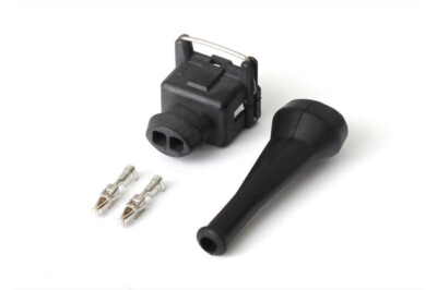 Haltech ECU Plug and Pins Only Bosch EV1 Square 2 Pin Junior Timer Female