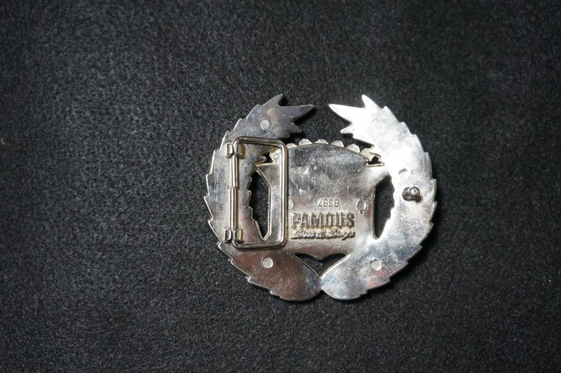 CADILLAC FANCY USA METAL BELT BUCKLE FAMOUS 8387 CHROME COLOR STARS STRIPES FlAG