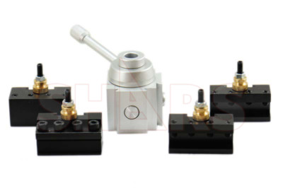 Shars Mini Quick Change Tool Post Set for 7x10 7x12, 7x14'' Table/Hobby Lathes M}