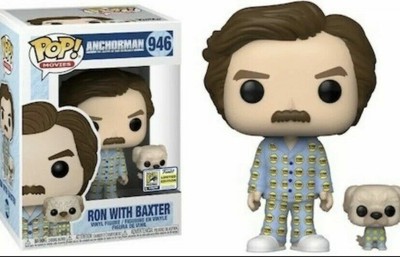 Funko Pop! Anchorman Ron With Baxter Scented 2020 SDCC *IN HAND*