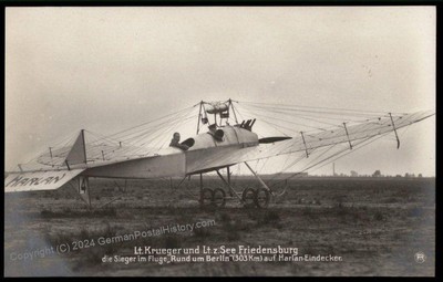 Germany Flugplatz Johannisthal Sanke Lt Krueger Friedensburg  Aircraft Air 64383