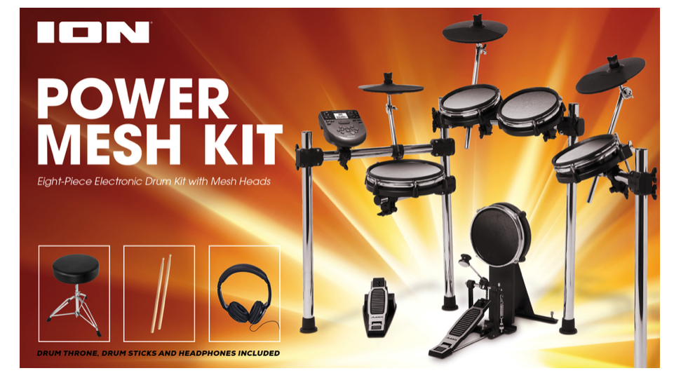 Ion Power Mesh Kit 8-piece Electronic Drum Kit - LDK22 Electronic Drum Module