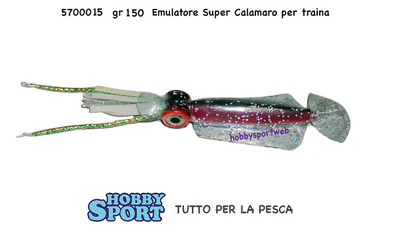 ARTIFICIALE TRAINA  EMULATORE SUPER SQUID ROSSO BLU  150 GR 5700015