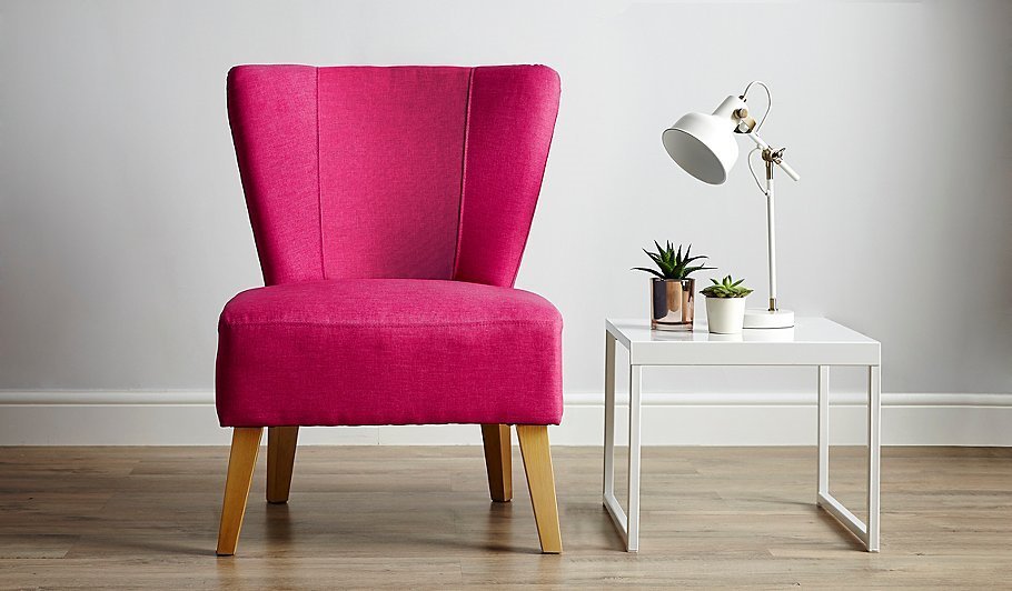 Pink Cocktail Chair / Occassional Chair / Tub Chair / Dressing Room