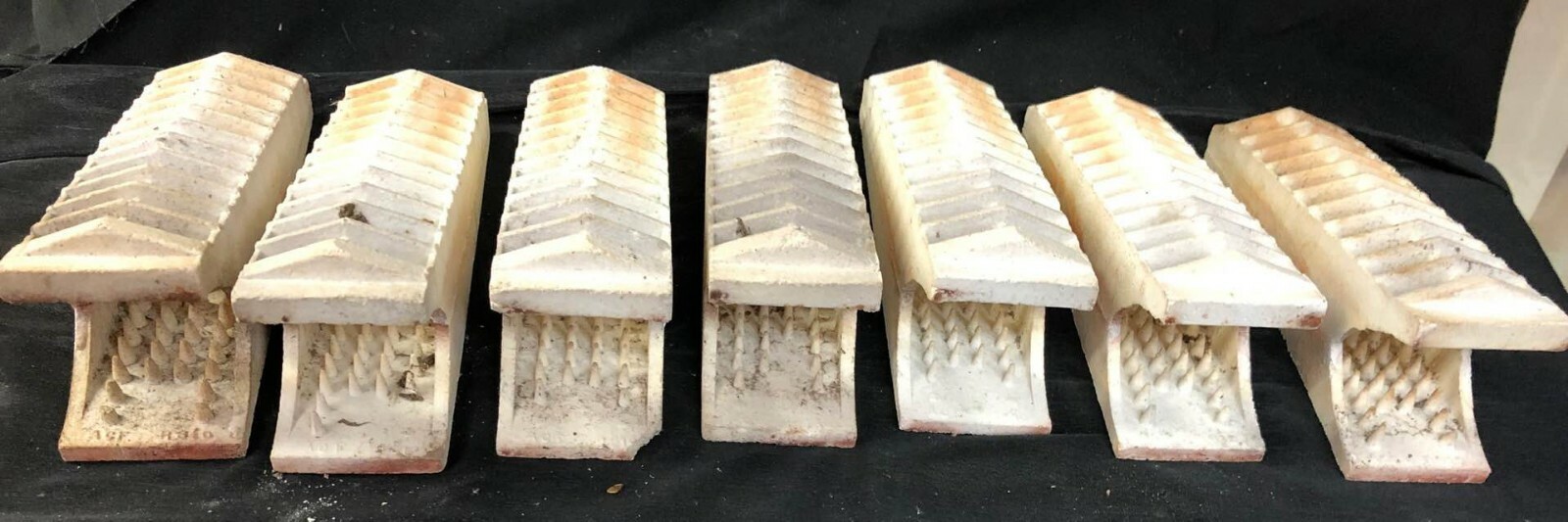 7 Vintage Dearborn 7004-6008 LP Gas Room Heater Ceramic Radiant heater GRATES