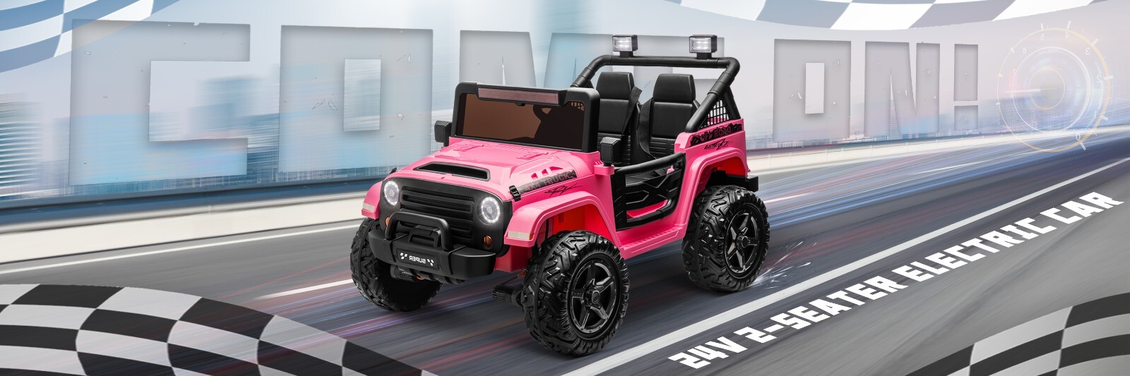 ZEOPHOL Kids Electric Ride On Truck 24V 9AH Battery Power Car 4WD/2WD Off-Road