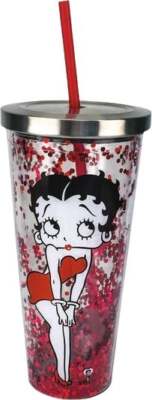. Acrylic Cup With Straw (red)