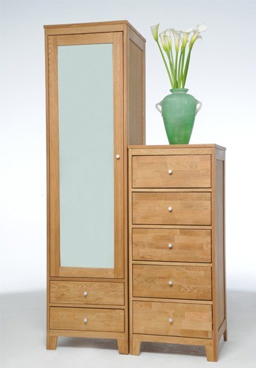 Wardrobe Oak Narrow From The Futon Company In Kingston London