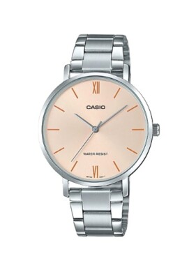 Casio LTP-VT01D-4B Original New Analog Womens Watch Stainless Steel LTP-VT01